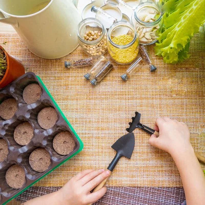 Narzędzia do sadzenia nasion w doniczkach torfowych